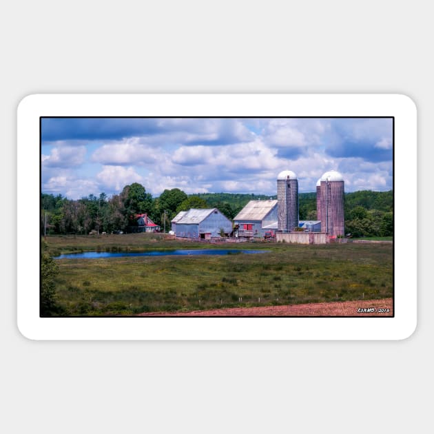 Rural Farm in Scotch Village Sticker by kenmo